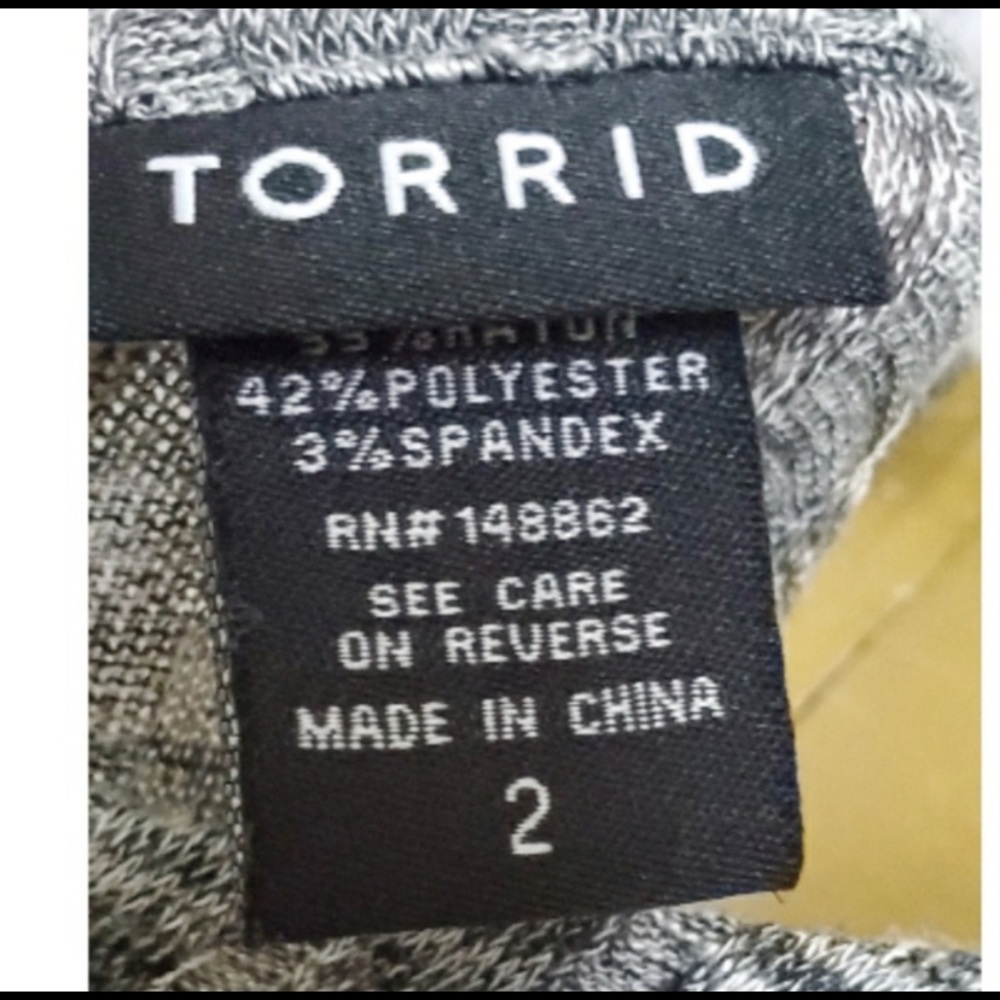 Torrid Gray Ribbed Goddess Tank - Picture 5 of 5